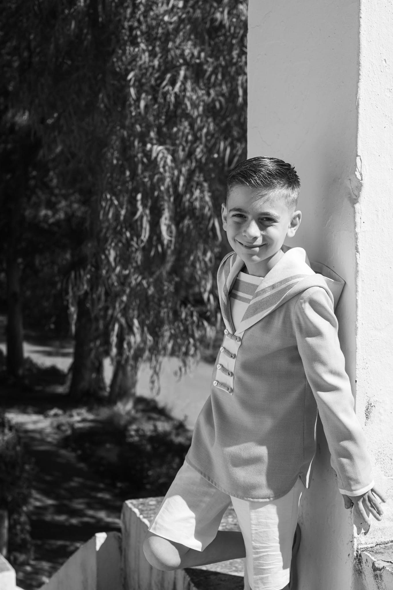 Fotografía de comunión de niña con vestido en Sevilla, sesión exterior — Fotografía Ruiz